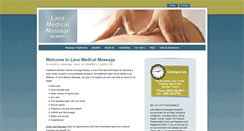 Desktop Screenshot of lanzmassage.com
