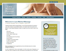 Tablet Screenshot of lanzmassage.com